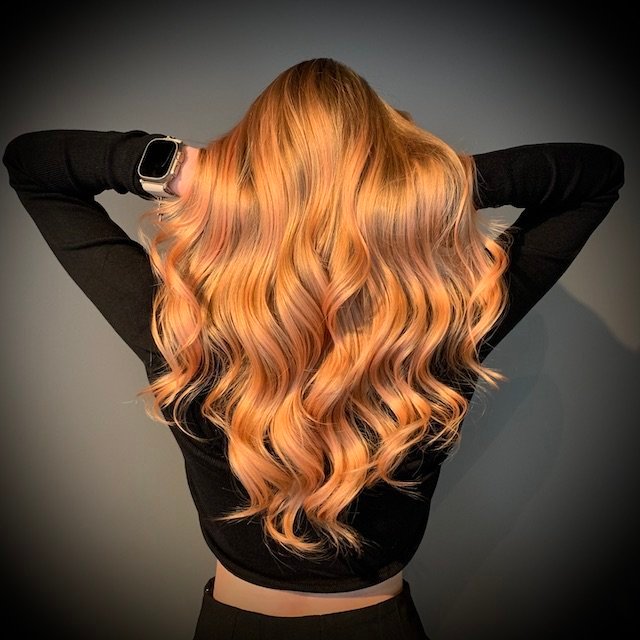 Balayage Hair Peach